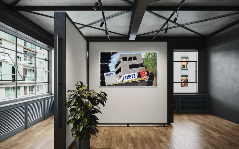 "Energiedispersion" Kunstwerk im Büro