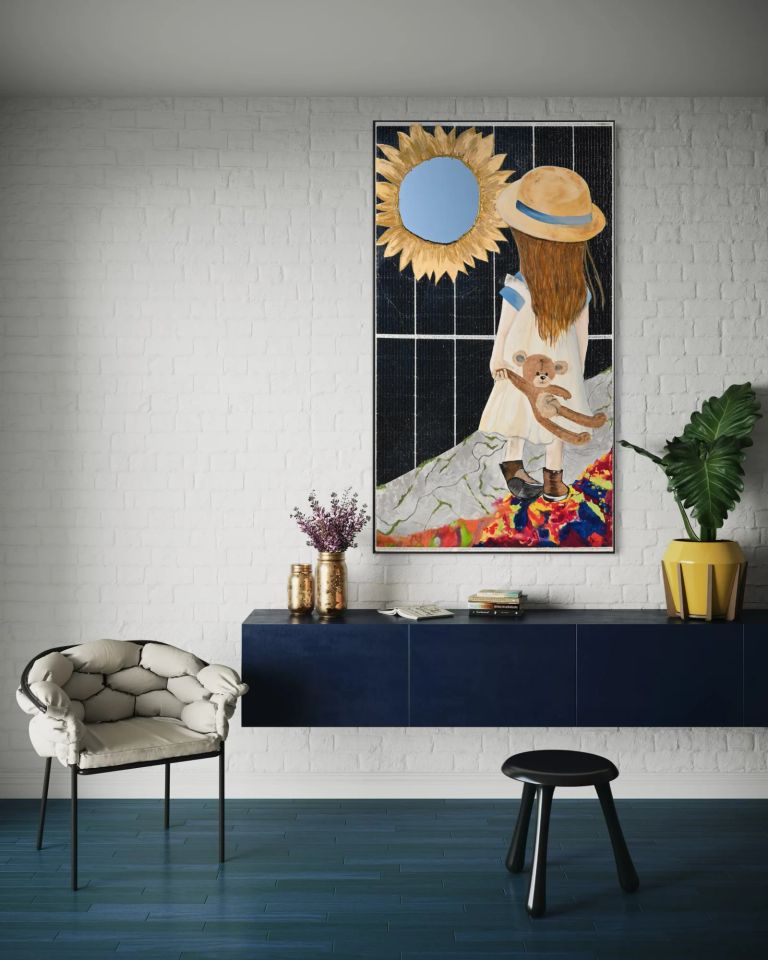 "Energiedispersion" Kunstwerk im Büro