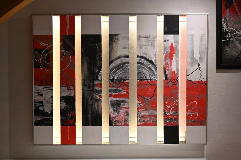 "Energiedispersion" Kunstwerk im Büro