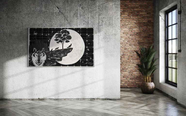 "Energiedispersion" Kunstwerk im Büro