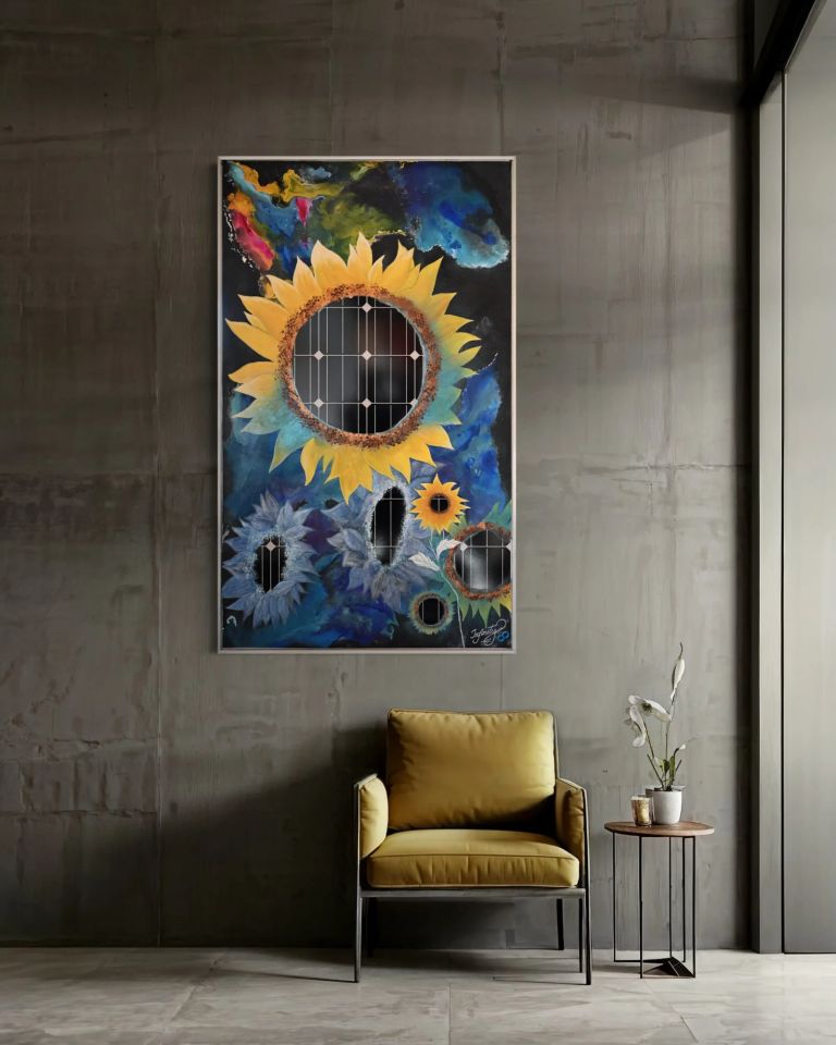 "Energiedispersion" Kunstwerk im Büro