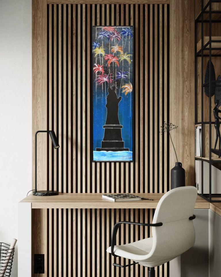 "Energiedispersion" Kunstwerk im Büro